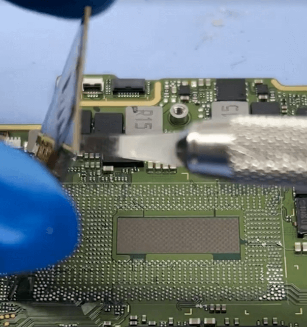 huawei matebook x pro funktioniert nicht mehr bei normalem Gebrauch 12 Entfernen Sie den CPU-Chip mit einer Heißluftpistole