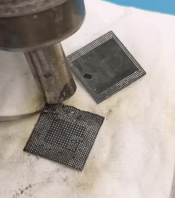 reparación de problemas de arranque en huawei mate 20 pro causados por problemas de soldadura de la cpu las almohadillas están impecables