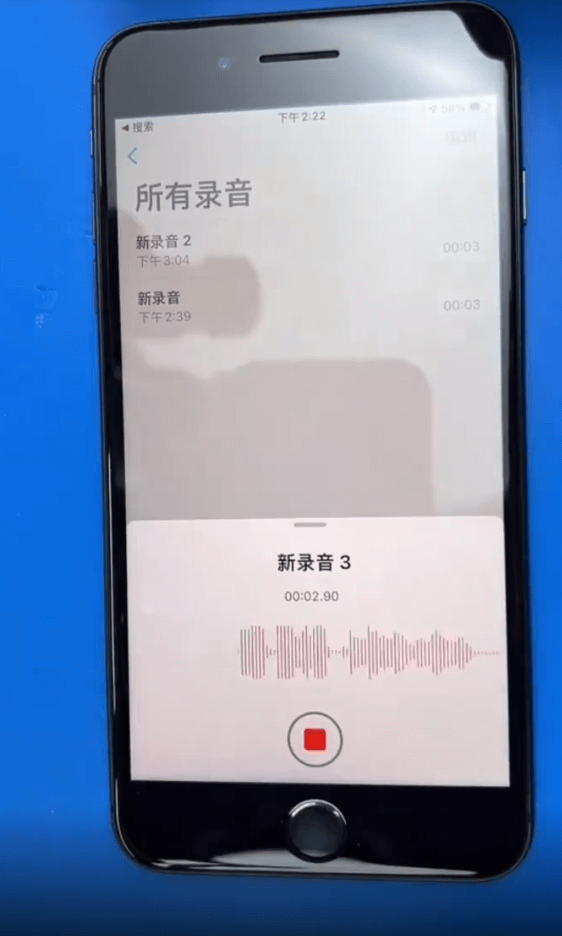 Riparazione della scheda madre dell'iphone 8 plus: come abbiamo risolto i problemi di pcb e wi-fi incrinati dopo un danno da caduta 13 Il memo vocale funziona bene