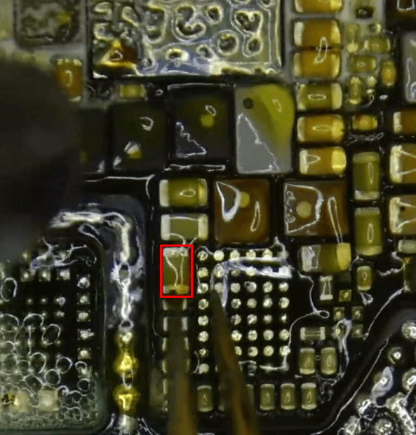 xiaomi mi 11 ultra kann nicht booten Reparaturanleitung 18 Entfernen Sie die Schmelzkappe direkt