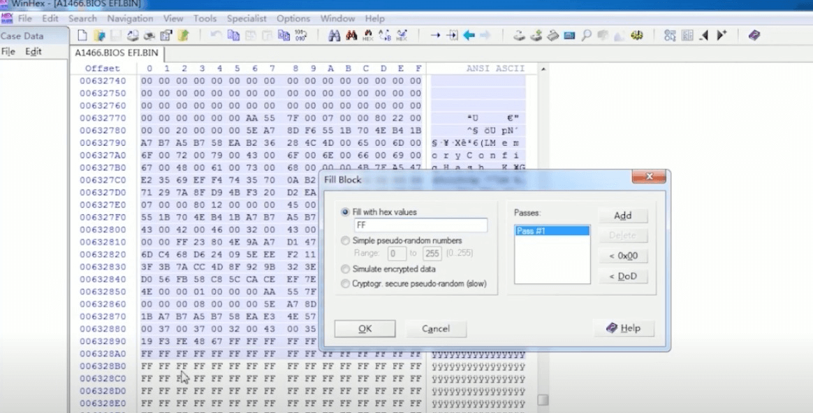 breve introduzione del processo di sblocco del macbook efi FF FF