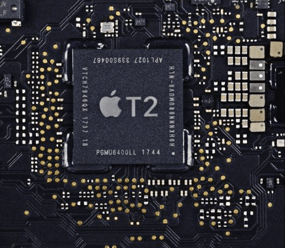 hablar sobre el chip "t2" del macbook Chip T2 de MacBook