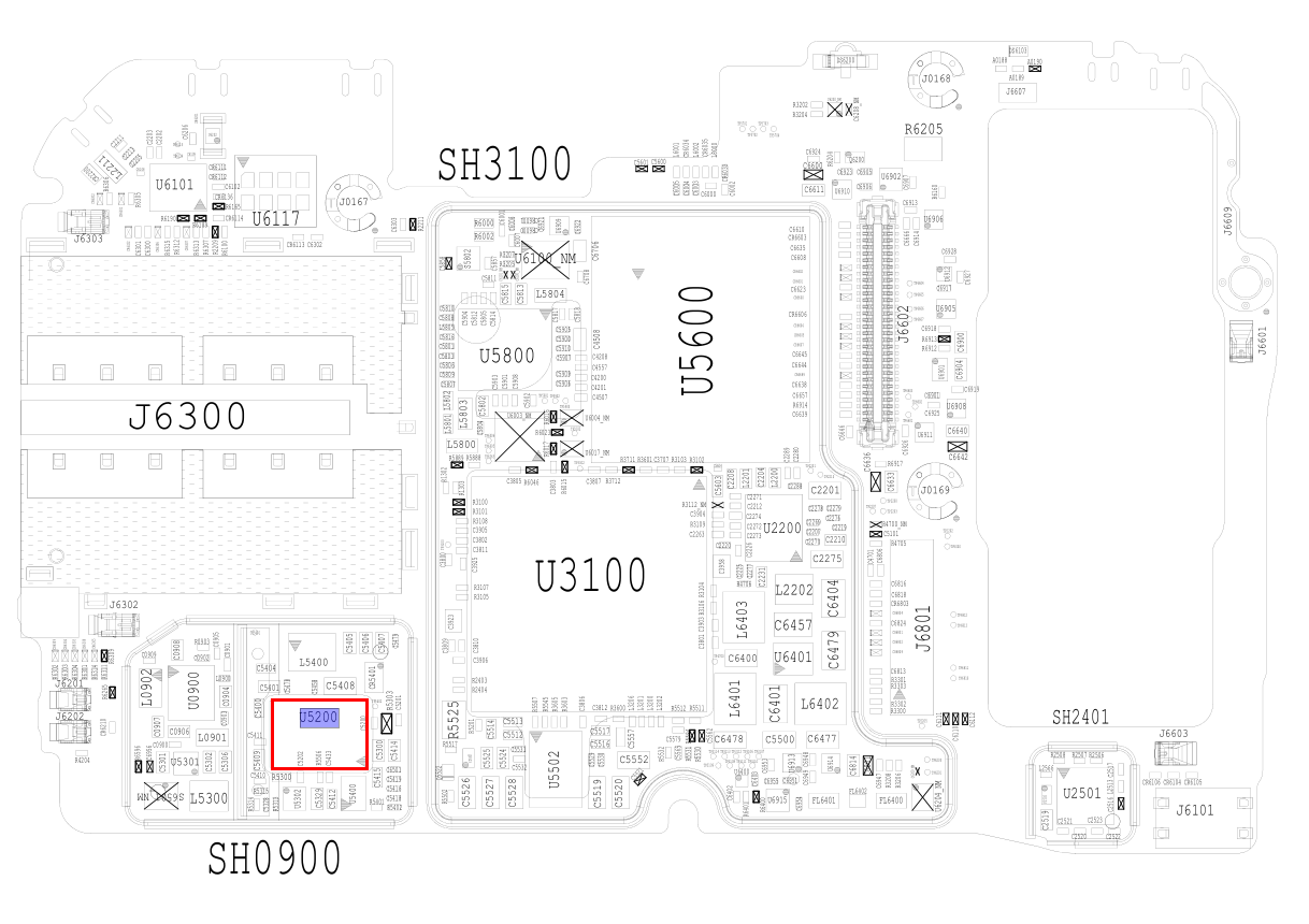 xiaomi mi 9 no se enciende problema de reparación U5200 01