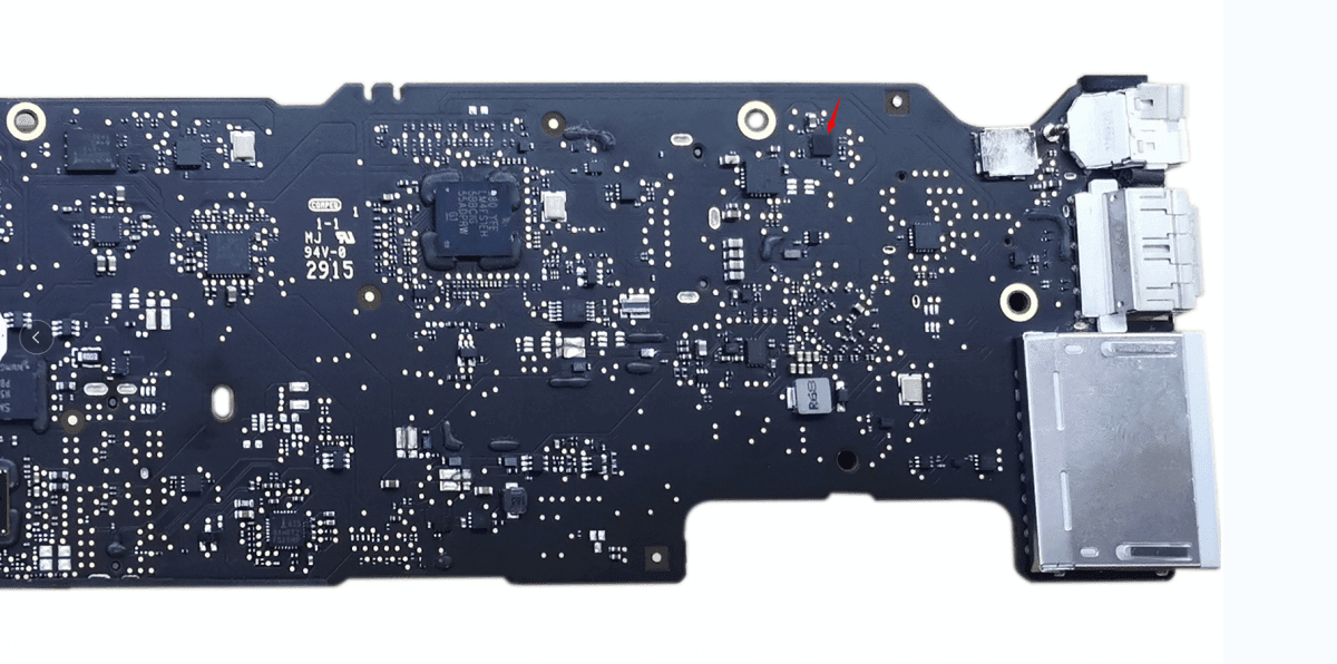 macbook air a1466 nessun problema di retroilluminazione riparazione U7701 Sulla scheda madre