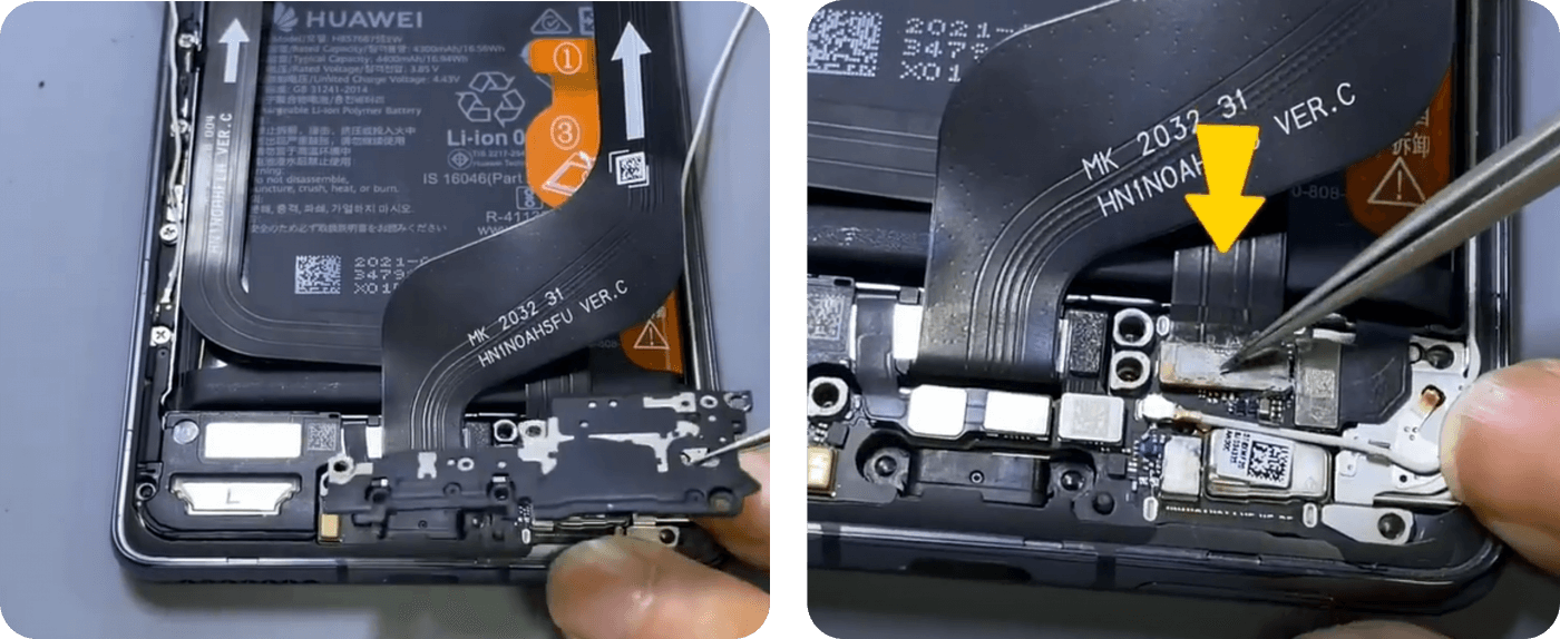 réparation des dommages causés par l'eau sur le huawei mate 40 pro