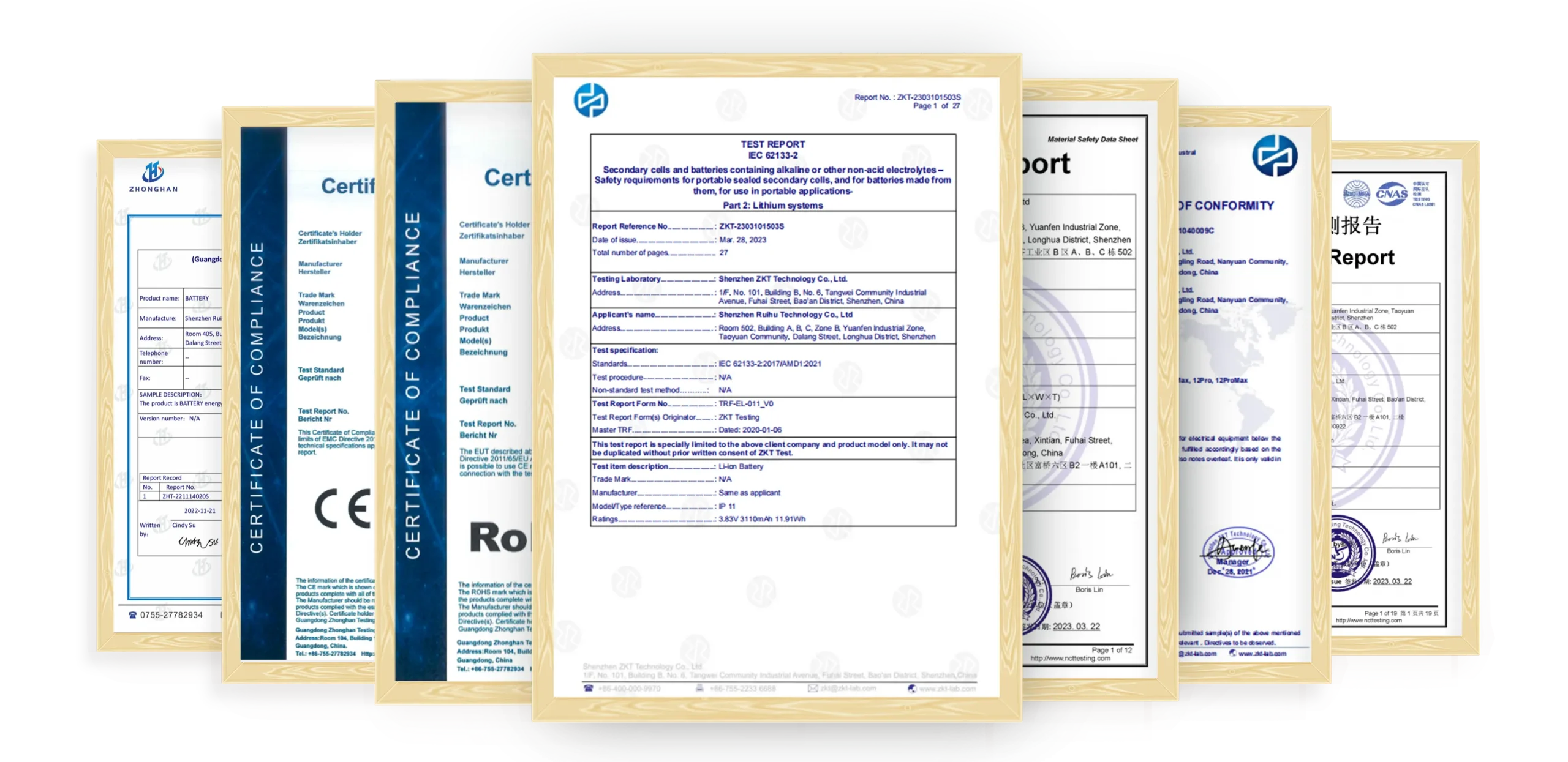 quality control certificate