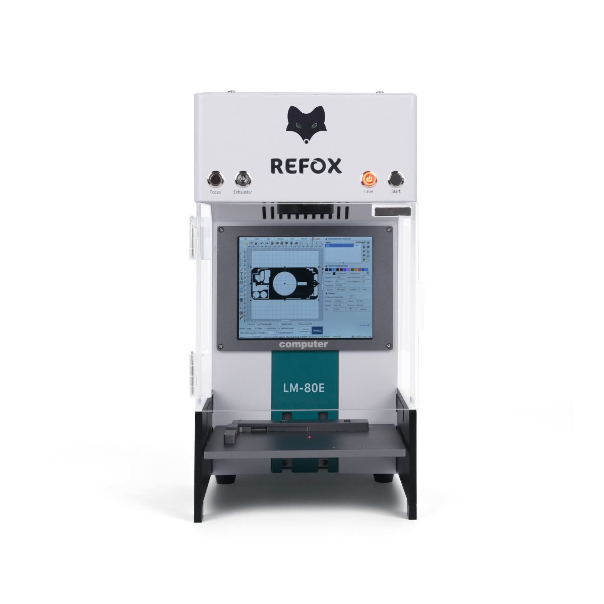 refurbishment REFOX LM-80B/E 3 in 1 Back Glass Laser Machine