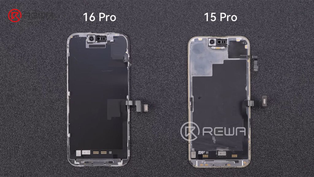 teardown dell'iphone 16 pro di apple: alla scoperta delle ultime innovazioni e modifiche schermo iphone 16 pro