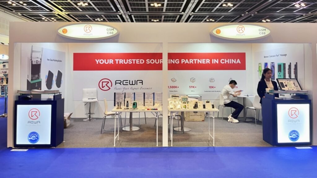 rewa porta le soluzioni aziendali per la riparazione al gitex 2024 di dubai Figura 1. Lo stand REWA è pronto