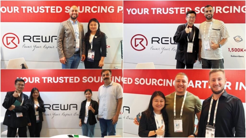 rewa porta le soluzioni aziendali per la riparazione al gitex 2024 di dubai Figura 5. Amicizia tra REWA e clienti