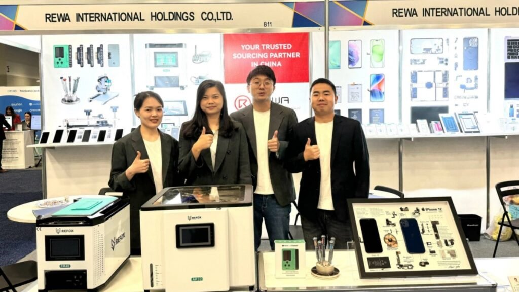 rewa auf der mwc 2024: Präsentation der Marke für Reparaturkompetenz aus einer Hand MWC 2024 REWA-Team