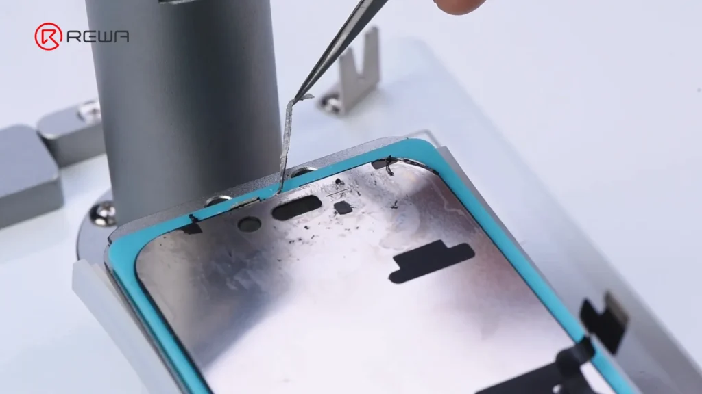 iphone 16 pro screen refurbishment: a step-by-step guide clean adhesive residue