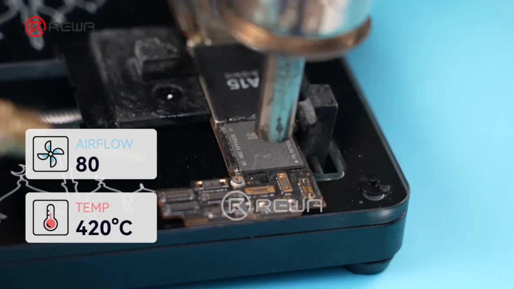 iphone 12 und höher Modelle wifi Chip Reparatur: eine Schritt-für-Schritt-Anleitung Nand-Chip entfernen 01 1