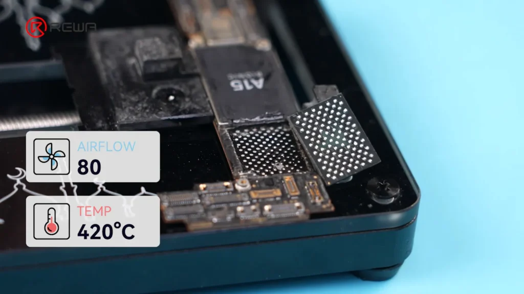iphone 12 und höher Modelle wifi Chip Reparatur: eine Schritt-für-Schritt-Anleitung Nand-Chip entfernen 03 1