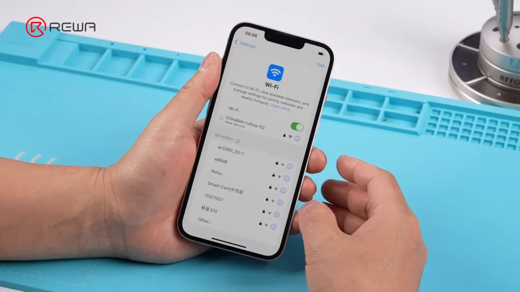 iphone 12 und höher Modelle wifi Chip Reparatur: eine Schritt-für-Schritt-Anleitung Erfolgreiche WiFi-Verbindung 1.webp 1