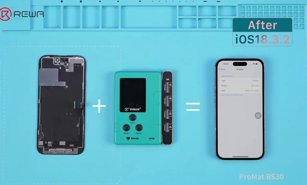 la primera pantalla aftermarket que pasa ios 18.3 repair assistant sin ic swap resolver parte desconocida después de ios 18 1