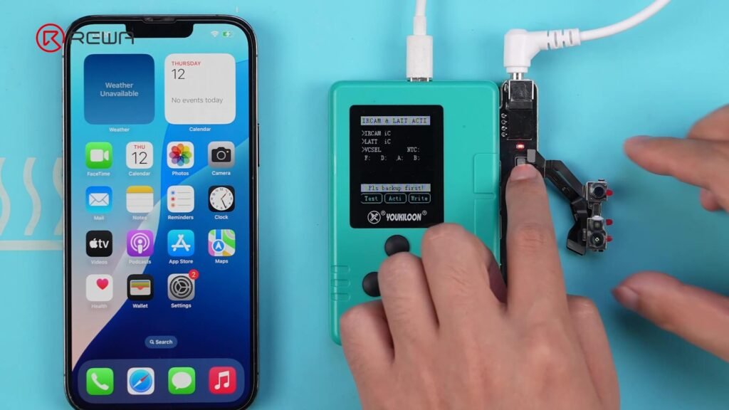 no-solder fix for face id not working on iphone 13–15 series (new repair method) fix face id using refox programmer