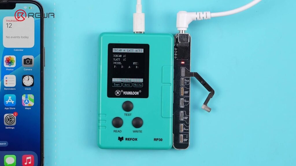 no-solder fix for face id not working on iphone 13–15 series (new repair method) fix face id using refox programmer
