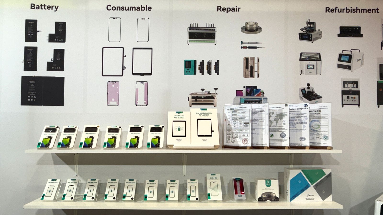 Rewa Tech présente ses dernières innovations à l'IFA Berlin 2025 — façonnant l'avenir des entreprises de réparation Remplacement d'écran OLED souple REPART à taux de rafraîchissement élevé 120 Hz pour iPhone